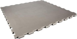 Ligum Fight Gear Tatami Interlocking Puzzle Mat - Grey/Black (100cm x 100cm x 2cm) - 1 Pack Floor Mat