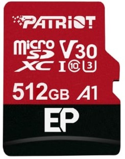 Patriot EP V30 MicroSDXC 90 MB/s  Memory Card