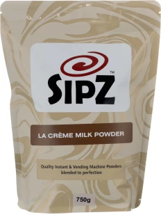 Coffee Unplugged 1 x 750g Sipz La Creme Milk Powder Powder