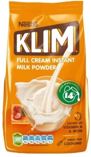 Nestle Klim Full Cream Instant  Milk Substitutes Powder