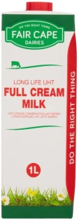 Fair Cape Long Life UHT Full Cream Milk, Plain Flavour