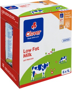 Clover Low Fat Milk Long Life, Plain Flavour