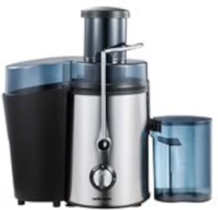 Mellerware Juice Extractor 2 Speed Stainless Steel Brushed 65mm "Liquafresh" 300 W Juicer (1 Jar, Black, Grey, Blue)