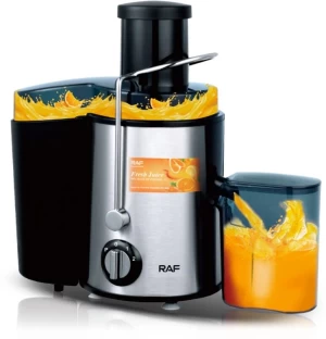 RAF 450Ml Juice Extractor R.2817S 0 W Juicer (1 Jar, Silver black)