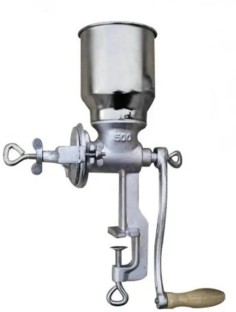 Pleysier Grain Mill Grinder 0 W Mixer Grinder (silver)