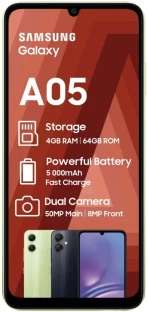 Samsung Galaxy A05 (Light Green, 64 GB)