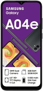 Samsung Galaxy A04E (Black, 32 GB)