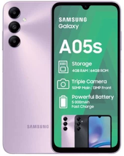 Samsung A05s (Light Violet, 64 GB)