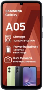Samsung Galaxy A05 (Black, 64 GB)