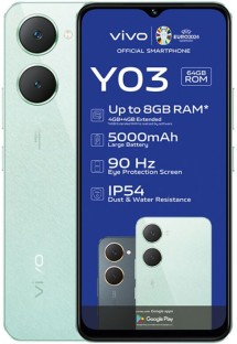 vivo Y03 4G Dual Sim 64GB (Green, 64 GB)