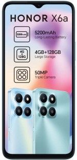 Honor X6A (Black, 128 GB)