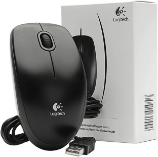 Logitech B100 Optical USB Mouse Black 50 characters Wired