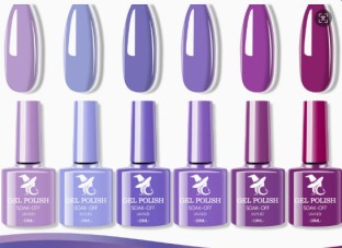 spark Light Therapy Nail Polish Kit Gel Nail Polish 6 Colors Set Soaked Uv LED Popular Nail Art Designs