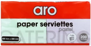 Aro Serviettes Pastel Green, Purple Cloth Napkins