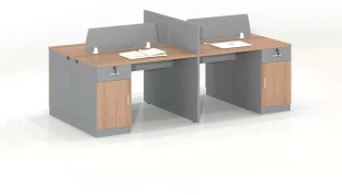 Amika Aurora Solid Wood Brown Office Table Office Table