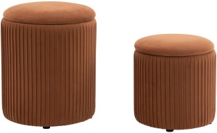 Koga Harper Multifunctional Ottoman Set Brown Engineered Wood Pouf