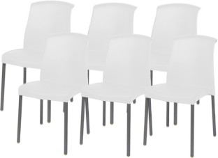 North20 6 White Jenny Plastic Patio Dining Chair