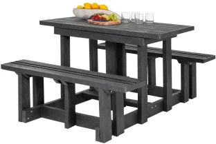 ECO Picnic Solid Wood Table & Bench Set