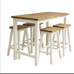 Mrs MC Furniture 28 Solid Wood Outdoor Bar Set