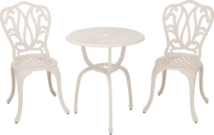 Anray 2SLIS-SA Metal Table & Chair Set