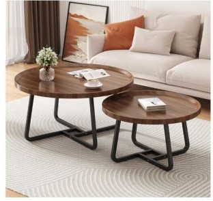 Novafurn Modern Nested Round Coffee Table