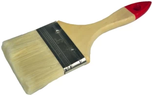 Investify Brush Paint Red Tip Wooden Handle 75mm