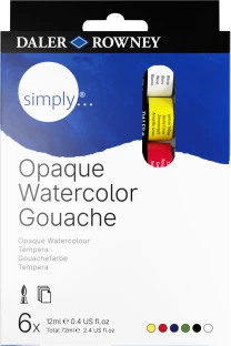 Daler-Rowney Simply Gouache Paint Set 12ml
