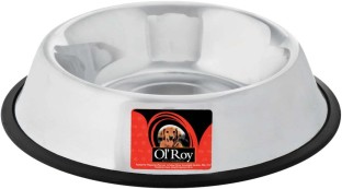 OL'ROY Stainless Steel Non Slip Large Stainless Steel Pet Bowl