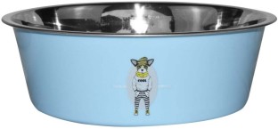 OL'ROY Stainless Steel Bowl Blue Large Stainless Steel Pet Bowl