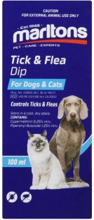 Marltons Tick & Flea Dip Dogs&Cats Pet Dewormer