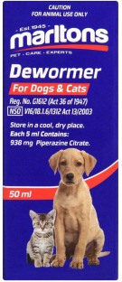 Marltons Dewormer for Dogs & Cats Pet Dewormer