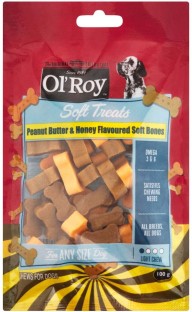 Ol Roy Soft Bones Peanut Butter & Honey NA Treat