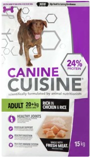 Canine Cuisine Dry Dog Food Chicken 15 kg Dry Adult Dog Food