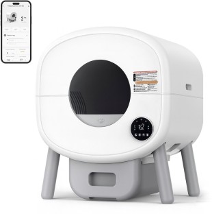 Topika Pet-89L Automatic Self Cleaning Large Cat Litter Box with App Control Pet Litter Tray Refill