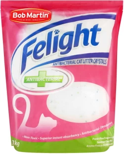 Bob Martin 1 x 3kg | Anti Bacterial Cat Litter Crystals Pet Litter Tray Refill