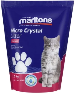 Marltons 1.5kg | Cat Litter Crystals Pet Litter Tray Refill