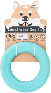 Dog's Life Natural Rubber Glooploop Silicone Chew Toy For Dog & Cat