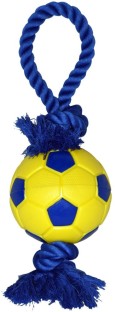 Ol'Roy Football With Rope Tug Polyester Tug Toy For Dog & Cat