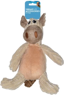 Vibrant Life Cow Wool Soft Toy For Dog