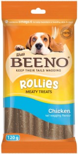 Beeno Rollies Meaty Treat Rolls Chicken NA Treat