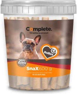 Complete Snax Chicken Rollies Semi-moist Chicken Chews Treat