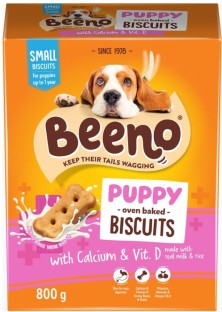 Beeno Puppy Crunchy Biscuit Treats With Calcium 800g Milk Biscuit Treat