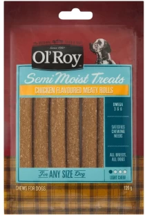 Ol'Roy Semi Moist Treat Rolls Chicken NA Treat