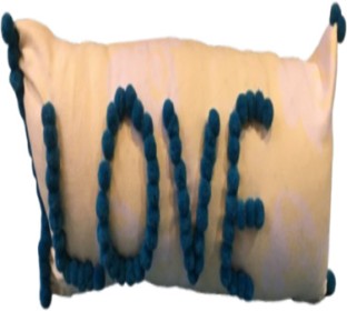 LONDZ Long Scatter Cushion Pillow Cotton Alphanumeric Cushion