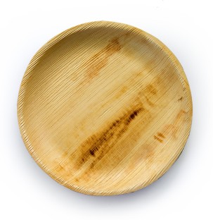EARTHWARE Eco Friendly Round Palm Leaf Side Plate 15cm Dinner Plate