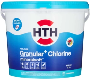 HTH Granular+ Mineralsoft Pool Chlorine Chlorine Pool Cleaner