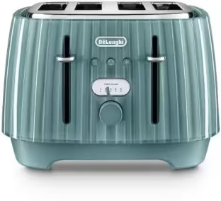 Delonghi Ballerina 4 Slice - Laguna CTD4003.GR 1800 W Electric Pop Up Toaster
