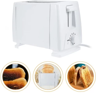 Generic 2 Slice Electric Toaster-White 750 W Electric Auto Pop Toaster