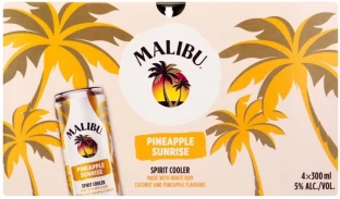 Malibu Pineapple Sunrise Cooler Spirit Premix