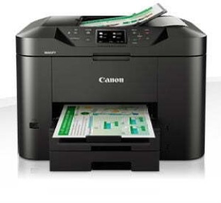 Canon Maxify Mb2740-Print Copy Fax Scan.24 Ipm Mono;15.5 Ipm Col;500 Sheet Handling;50 Sheet Adf; Auto Duplex;Usb; Wifi;Ethernet Multi-function Inkjet Printer